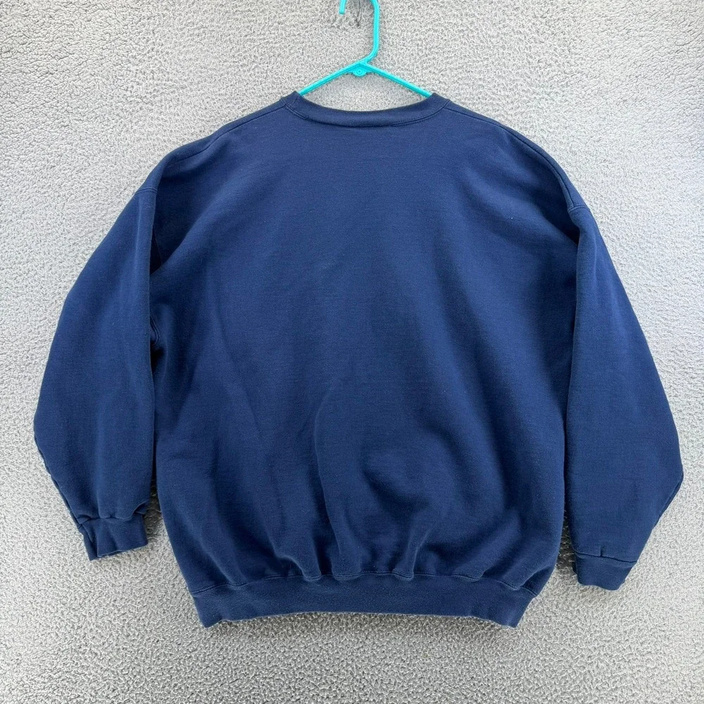 Vintage Salt Lake 2002 Olympics Sweatshirt Navy Blue Figure Skater XL Crewneck